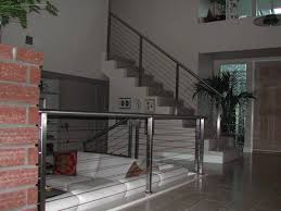 Code Required Railing For This Sunken In Living Room A Clearview Railing System Was Perfect Cable Railing Systems Stainless Steel Cable Railing Cable Railing