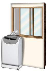 Portable air conditioners can also be vented through a window, wall, ceiling or even a door. Installing A Portable Ac In Vertical Window Yes It S Possible