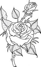 101 Best Rose Tattoo Ideas For Women Tattoo Ideas In 2021 Rose Outline Rose Outline Drawing Tattoo Outline Drawing