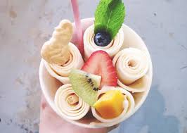 Montreal Opens First Ever Thai Rolled Ice Cream Shop Snow Icecream Recipe Homemade Peach Ice Cream Homemade Ice