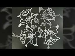 Simple Rangoli Easy Rose Kolam For New Year Apartment Muggu 6 To 2 Dots Youtube Simple Rangoli Easy Rangoli Designs Rangoli Designs With Dots