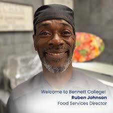 Join us in welcoming Ruben Johnson to Bennett College as our new Food  Service Director! Ruben brings over five years of dedicated experience with  Pioneer College Caterers, and he has proudly called