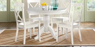 Geo trestle dining table set 04. White Dining Room Table Chair Sets