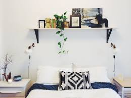 Simple Shelf Over Bed Jpg 3264 2448 Small Space Diy Shelf Over Bed Shelf Above Bed