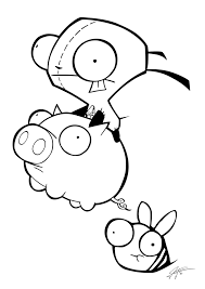 Visit The Post For More In 2020 Invader Zim Invader Zim Characters Coloring Pages