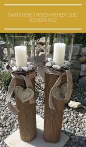 Windlicht Holz Laterne Kerze Holzbalken Glas Natur Holz Design In Bayern Waldkraiburg Holzscheiben Deko Hochzei In 2020 Wooden Candles Candle Holders Pillar Candles