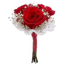 White roses are always popular with brides, but the romance of a rich red hue is a close second. Red Rose Bouquets Baby Breath Hypericum Best Price Globalrose