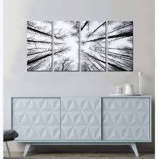 Black And White Framed Prints Amazon Amazon Com Live Art Decor Black And White Forest Canvas Wall Art Low Angle View Aspen Trees Picture Print On Canvas San Ju Wall Decor Cool Walls Home Decor