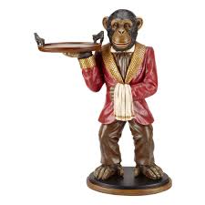 Low Price On Winston Monkey Butler Side End Table Hand Painted Side Table Painted Side Tables Winston