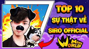 Thời gian gần đây, mr. Siro Top 10 Sá»± Tháº­t Vá» Siro Official Ma Mr Vá»‹t Váº«n ChÆ°a Biáº¿t Youtube