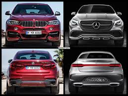 The x6 kicked off this whole luxury coupe suv trend back in 2008, which just goes to show how long audi have waited until coming up with a direct reply. 2015 Bmw X6 Vs Mercedes Benz Ml Coupe Photo Comparison
