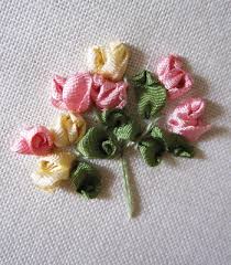 Art of silk ribbon embroidery and crafts by natalia bonchenko. Stitch Of The Month Silk Ribbon Embroidery Simple Rose Spray Joyous Home