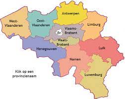 Административно деление на белгия (bg); Heloohaloo 25 Luxe Kaart Van Belgie Provincies