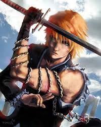 Anime Bleach Kurosaki Ichigo Orange Hair Chains Sword Anime Boys Wallpapers Hd Desktop And Mobile Backgrounds Can you guys tell me and tell me some i want to no what characters are they. anime bleach kurosaki ichigo orange