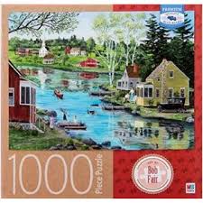 Assembling the puzzle will reveal a qr code. Cardinal Supplies Glass Lake By Bob Fair 1000 Piece Jigsaw Puzzle