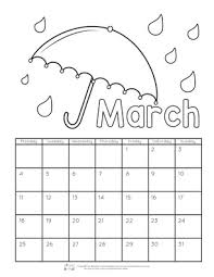 Practice writing the word april coloring page. Printable Calendar For Kids 2019 Itsybitsyfun Com