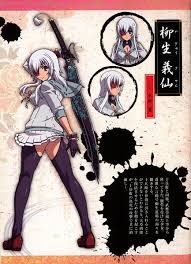 Tags Anime Hyakka Ryouran Samurai Girls Yagyuu Gisen Brown Footwear One Eye Showing Loafers Splatter