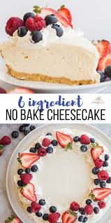 Find easy and decadent cheesecake recipes: This Easy Cheesecake Recipe Is Totally No Bake And Made With Just Six Ingredients Make Ahea Easy Cheesecake Recipes Cheesecake Recipes Classic Easy Cheesecake
