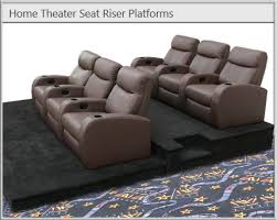 Home Theater Seat Risers And Stadium Seating Platforms Home Theater Decor Home Theater Rooms Home Cinema Room