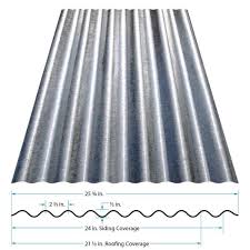 Call costa metals today for a free corrugated metal quote. Gibraltar Building Products 8 Ft Corrugated Galvanized Steel 29 Gauge Roof Panel In Silver 13478 The Home Depot