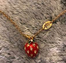 Juicy Couture Strawberry Necklace Strawberry Necklace Jewelry Outfit Necklace