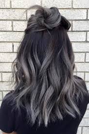 #grey hair #ombrehair #ombre #black ombre #grey ombre #long hair #gorgeous #red lips #green nails #fair skin. 15 Try Grey Ombre Hair This Season Lovehairstyles Com Hair Styles Hair Color Fanola Hair Colour