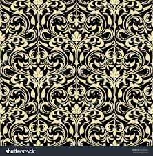 Black And Gold Baroque Wallpaper Floral Pattern Wallpaper Baroque Damask Seamless Background Gold And Black Floral Pattern Wallpaper Vector Background Pattern Images