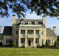 The front façade features a traditional pediment. Pin On H O M E S W E E T H O M E