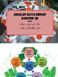 Mencipta bahan baharu dengan menggunakan bahan buangan. Amalan 5r
