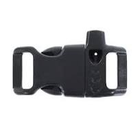 1/2" Black Plastic Side-Release Buckle with Safety Whistle - Paracord  Accessory | eBay