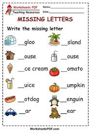 English as a second language ( . Write The Missing Letter Free Printables Worksheets Pdf