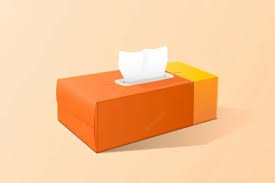 Plain Virgin Fiber Orange Facial Tissue, For Household,Professional,  Packaging Type: Box