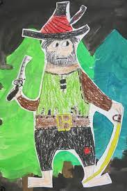 Räuber hotzenplotz ausmalbild drucke diese räuber hotzenplotz ausmalbilder kostenlos aus. Rauber Hotzenplotz Figur Mit Wachsmalkreide Hintergrund Mit Deckfarben Hotzenplotz Kunstschule Der Rauber Hotzenplotz