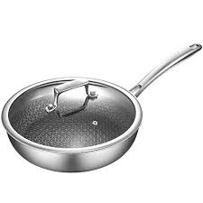 Stainless Steel Pan Non Stick Pan Frying Pan Home Pancake Steak Egg Uncoated Induction Cooker Gas Stove Universa Stainless Steel Pans Frying Pan Gas Stove