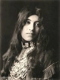 See-n-cha-tsa (aka Tzu-Chey, aka Minnie Billen, aka Mrs. Minnie Sice), at  Laguna Pueblo in west-central New Mexico