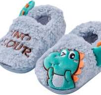 House Slippers Non Skid Slippers For Toddlers Sallydream Kids Non-Skid Fur  Lined House Slippers Warm Cute