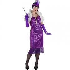 Déguisement années 20 pour femme. Deguisement Charleston Annees 20 Violet Pour Femme Achat En Ligne