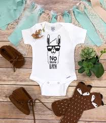Funny Llama Onesie Hipster Baby Clothes No Drama Llama Etsy Hipster Baby Clothes Cute Baby Clothes Newborn Bodysuit