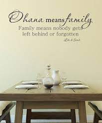 Black Ohana Means Family Wall Decal Family Wall Decals Family Wall Quotes Family Wall