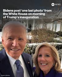 Pres. Joe Biden and Dr. Jill Biden posted "one last photo" from the White  House