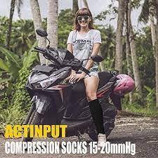 Actinput Compression Socks 8 Pairs For Women Men 15 20mmhg Best Running Nursing Hiking Recovery Flight Socks Travelcampground Com Outdoor Recreation Womens Compression Socks Compression Socks Knee High Compression Socks