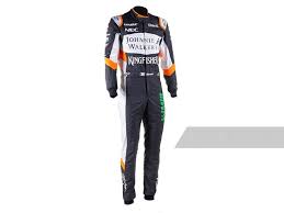 31 sahara force india formula one team 2017: Lot Art Esteban Ocon Racing Suit 2017