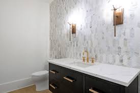 Marble dark after grouting / go from dark to light with the royal ivory worktop! The Best Grout Color For Marble Carrara Tile More