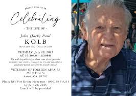 Here is Jack Hall's obituary and information for the service and  Celebration of Life Open House Reception.  https://www.sorensenfuneralhome.com/obituary/John-HallSr