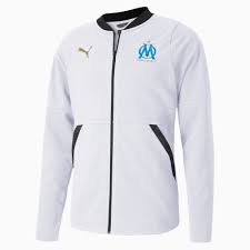 Chaîne dailymotion officielle de l'olympique de marseille (om). Olympique De Marseille Casuals Football Jacket Puma White Bleu Azur Puma Olympique De Marseille Puma Germany