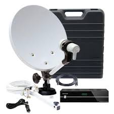 Wie einfacher sat finder funktioniert antenne 35cm diameter astra 19,2. Telestar Camping Satanlage Im Koffer Mit Hd 5 Kompakt Sat Receiver Wlan Mit Viel Zubehor Online Kaufen Otto
