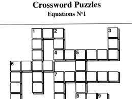 Word search puzzles can be. Equations No1 Crossword Puzzles Teaching Resources