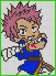 chibi natsu fairy tail perler bead pattern jeux pixel art modele coloriage skylanders youtube
