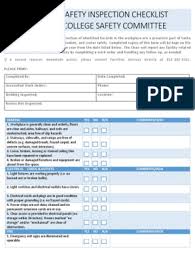 Building Inspection Checklist Pdf