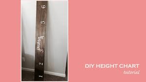 Diy Height Chart Tutorial Growth Chart